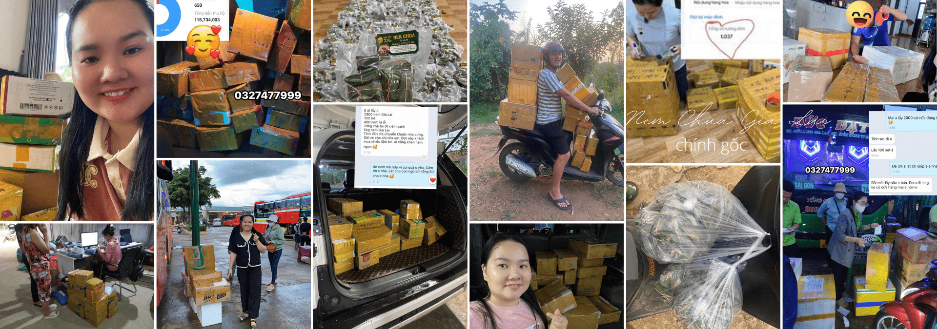 Banner Nem Chua Gia Lai chính gốc - Đặc sản Tây Nguyên